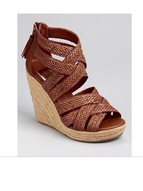 DV by Dolce Vita Tulle Woven Strap Wedge Sandals 8